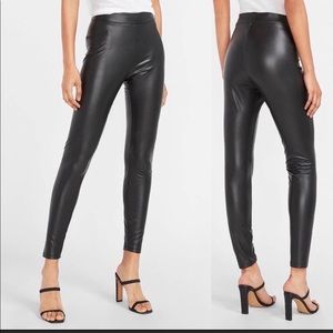 NWT Express Faux Leather Black Pants - Size Medium